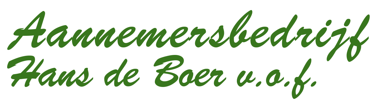 Aannemersbedrijf Hans de Boer V.O.F logo