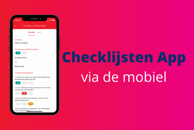 Maak het jezelf makkelijk met de Checklijsten App