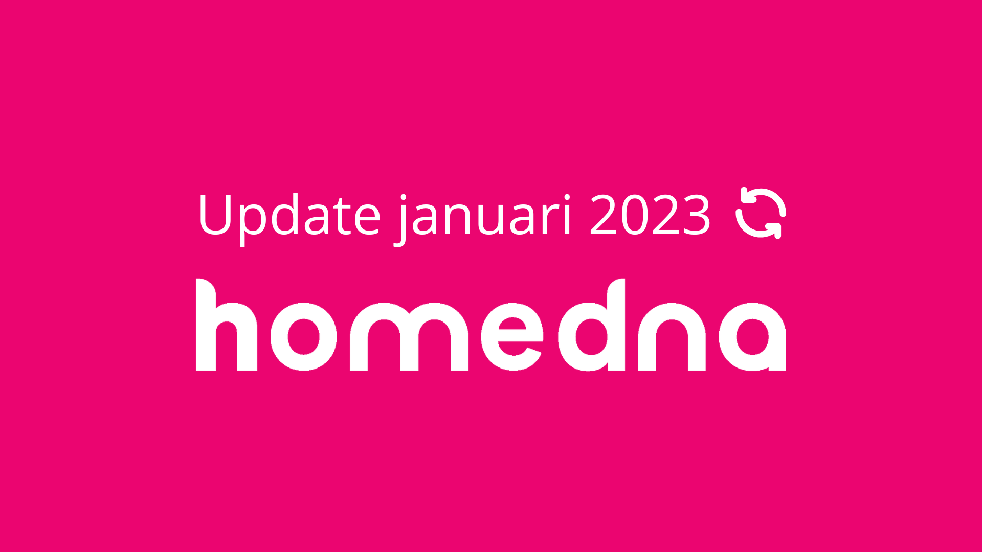 Januari update homeDNA 2023
